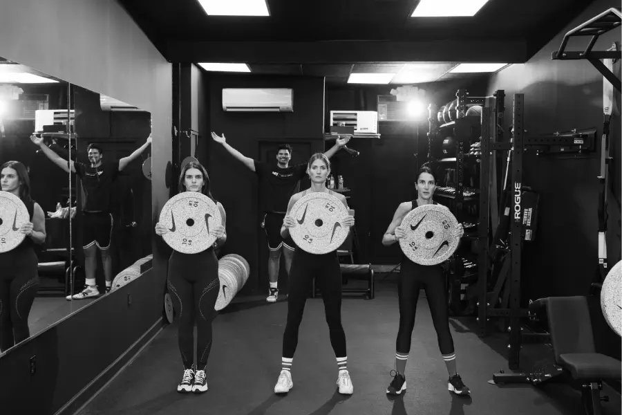 MY Studio members training together during a group strength workout