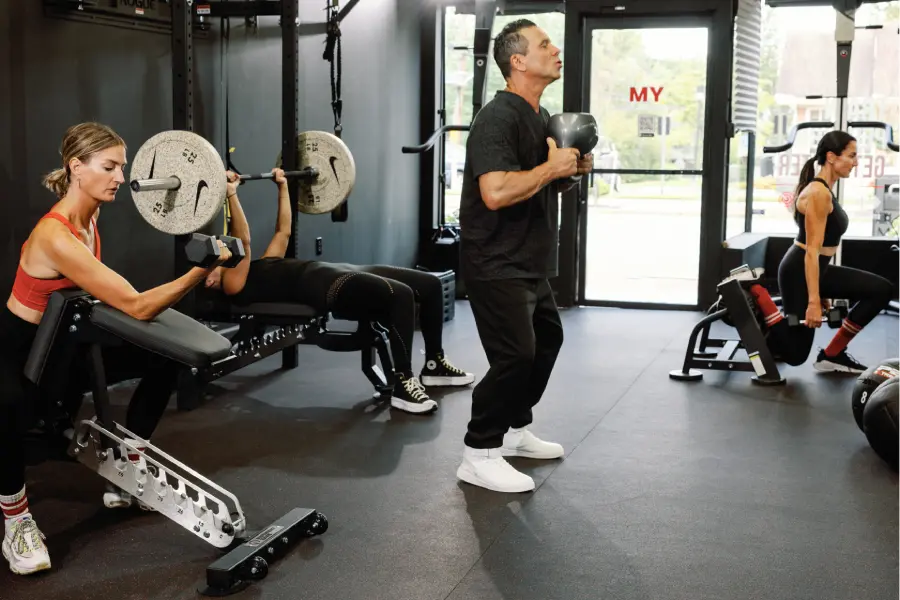 Members using strength training equipment at MY Personal Training Studio